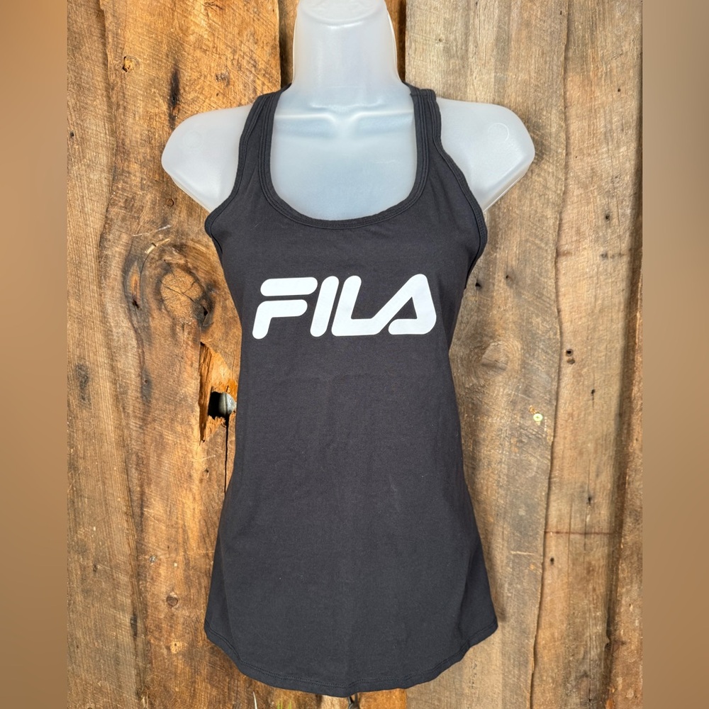 Fila Black Tank Top  - Size large